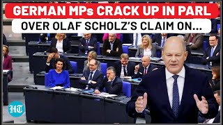 Germany’s Olaf Scholz Humiliated In Parliament MPs Crack Up Over Chancellor’s Remarks On Economy [upl. by Tore]