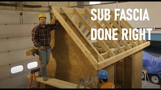 How to Install Sub Fascia  Roof Framing Part 7 [upl. by Niar]