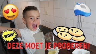 LEKKERSTE KOEKJES BAKKEN MET RECEPT  SUPER MAKKELIJK  KEUKEN VAN LAKAP JUNIOR VLOG 6 [upl. by Fesuoy]