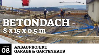 Garagendecke aus Metall und Beton  Anbauprojekt Garage amp Gartenhaus [upl. by Breen]