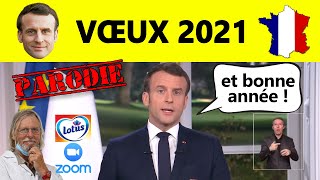 Parodie 🇫🇷 Les vœux 2021 dEmmanuel Macron ✨ [upl. by Nnaylime]