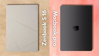 Asus ZenBook S16 vs Apple MacBook Pro M3 Windows vs macOS Showdown [upl. by Sirtimed]