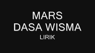 Lirik lagu mars dasa wisma [upl. by Sirehc]