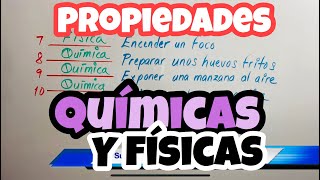 Ejemplos de Propiedades Químicas y Físicas 🥞🍓🍨🍹🍩 [upl. by Marlena]