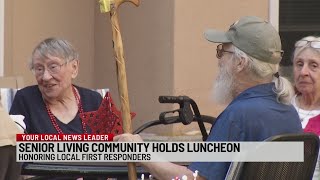 Brookdale Senior Living hosts luncheon to honor local first responders [upl. by Maxey587]