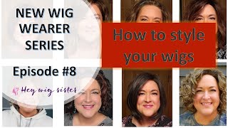 NEW TO WIGS Episode 8  How to style your synthetic nonheat friendly wigs [upl. by Aiveneg]