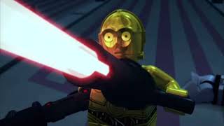 C3PO 1v1s Darth Sidious  Lego Star Wars [upl. by Anahsek887]