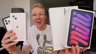 iPhone 13 amp 13 Pro  NEW iPad mini amp iPad 9 UNBOXING Wow [upl. by Ytsirt730]