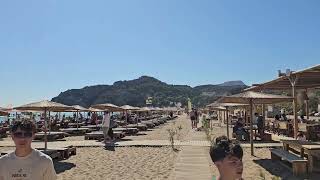 Gorgeous Tsambika Beach we stumbled upon in Rhodes Island Greece [upl. by Atkins]