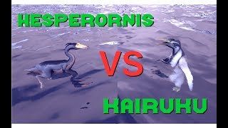 Hesperornis vs Kairuku  ARK Survival Evolved  Cantex [upl. by Phylis687]