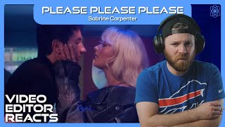 Video Editor Reacts to Sabrina Carpenter  Please Please Please [upl. by Ayhdiv]