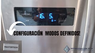 Mastertech Como Ajustar temperatura adecuadamente modos de congelamientos no congela [upl. by Crescantia460]