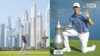 Every Shot from Rory McIlroys Winning Round of 68 at the 2023 Hero Dubai Desert Classic [upl. by Ettenan390]