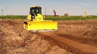 Komatsu D61PXi23 Building Pad Sites in North Dakota [upl. by Aldis142]