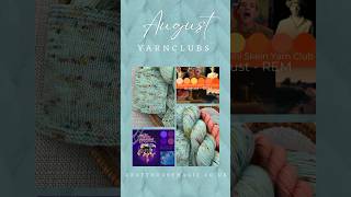 August yarn clubs available for preorder until August 11th shipped 16th Aug yarnclub handdyedyarn [upl. by Arihsaj]