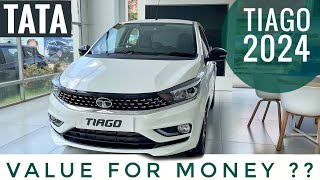 Tata Tiago XZ Plus 2024 Review  Value For Money  Tata Tiago Top Model 2024  Tiago Cng Amt 2024 [upl. by Lorrad]