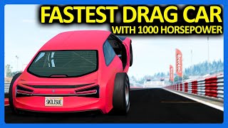 BeamNG  FASTEST 14 Mile 1000 Horsepower Drag Car [upl. by Eulalie]