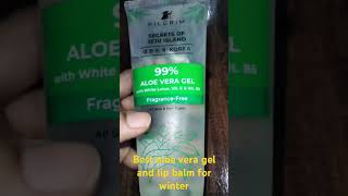 Best aloe vera gel and lip balm pilgrim brand aloeveragel lipbalmreview wintercaretips [upl. by Mat780]