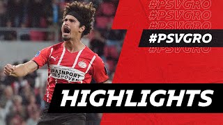 RAMALHO scores his first in 🔴⚪  HIGHLIGHTS PSV  FC Groningen [upl. by Tabshey624]