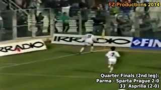 19921993 Cup Winners Cup Parma AC All Goals Road to Victory [upl. by Dash753]