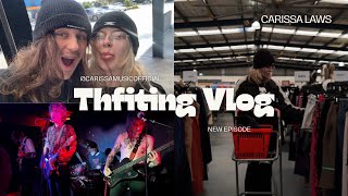 VLOG  THRIFTING MUKBANG amp GIGS [upl. by Terriss]