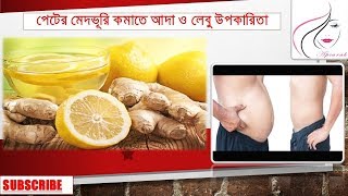 পেটের মেদভূরি কমাতে আদা ও লেবু উপকারিতা  Peter Med Komanor Tips  Apsarahcom [upl. by Hpsoj]