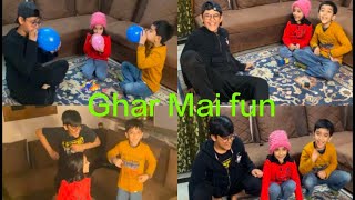 Fun at home  Game Challenges  Ghar mai masti 🕺😀🥳 [upl. by Koball]