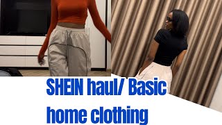 Trying on SHEIN haul  Home basic clothing …… [upl. by Ailyn720]