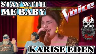 Karise Eden  Stay With Me Baby The Voice  BPD Reacts [upl. by Sharos]