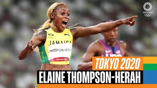 🏃‍♀️ The BEST of Elaine ThompsonHerah 🇯🇲 at the Olympics [upl. by Perr]