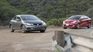 Honda Civic vs Kia Rio  Best Cars for 20k  Edmundscom [upl. by Garretson]