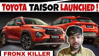 Toyota Taisor Launched In India ❤️‍🔥 Prices Start From Rs [upl. by Anilahs]