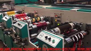 8 Color Flexo Label Printing Machine RKFM8 Color [upl. by Relyc538]