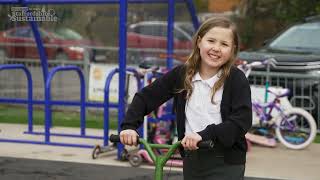 Outwoods Primary School receive funding for bike shed [upl. by Enymsaj295]