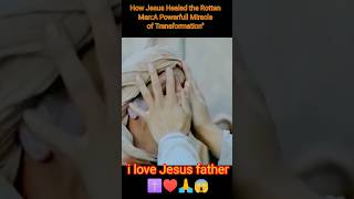 How Jesus Healed A Powerfull Miracle 😱 jesus shortsfeed [upl. by Eegnat]