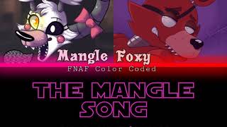 FNAF  The Mangle Song  Color CodedLyrics [upl. by Canon934]