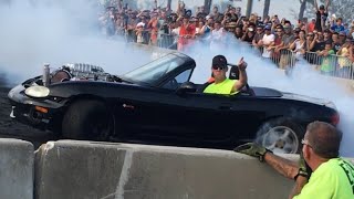 Cleetus McFarland RIPS Hellcat Swapped Miata [upl. by Neerroc]