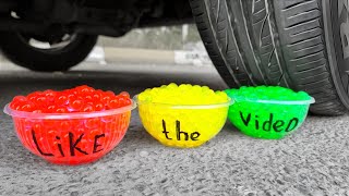 1 Hour ASMR  Balloons Squishy Slimes amp Toys vs Car  Running Over Stuff With Car [upl. by Enomed619]