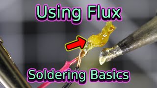 Using Flux  Soldering Basics  Soldering for Beginners [upl. by Asinet]