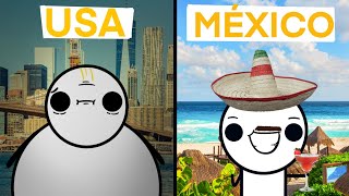 Vivir en México vs en Estados Unidos [upl. by Madriene296]