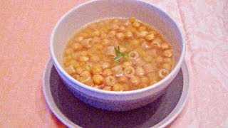 MinestraZuppa di ceci e rosmarino  ricetta vegetarianavegana con pentola a pressione [upl. by Yoko179]