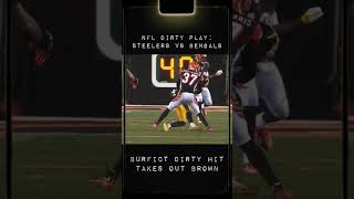 NFL DIRTY PLAYS BURFICT TAKES OUT BROWN nfl nflshorts subscribe roadto1ksubs nflplayoffs [upl. by Adnawt]