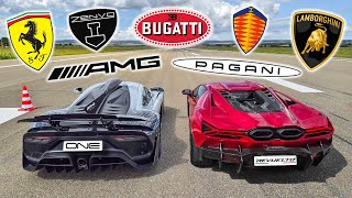 HYPERCAR DRAG RACE SHOWDOWN The Worlds Most Expensive Cars [upl. by Ahsienad]