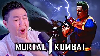 MORTAL KOMBAT 1  HOMELANDER amp FERRA GAMEPLAY TRAILER REACTION [upl. by Freddy]