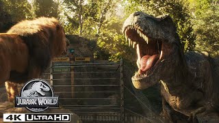 The Top T rex Moments in 4K HDR  Jurassic World [upl. by Annia]