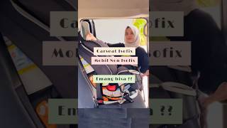 Pasang Graco 4ever 4in1 Carseat di mobil non Isofix [upl. by Ecitnirp]