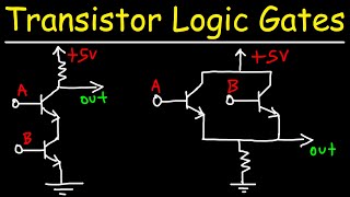 Transistor Logic Gates  NAND AND OR NOR [upl. by Casper]