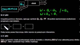 Zadania z fizyki  fpt404  Silnik cieplny 4 pkt CKE Czerwiec 2012  A1 [upl. by Jaco]