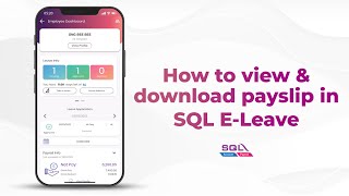 SQL Payroll eLeave amp eClaim app  View amp Download payslip from mobile app [upl. by Yttik]