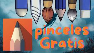 GRATIS  pinceles para dibujo digital [upl. by Adnarram]